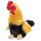 Bearington Roy Rooster Stuffed Animal - 9.5" Chicken Plush Toy with Realistic Details - Soft Yellow and Black Stuffed Chicken with Bean Bag Body - Adorable Farm Animal Gift for Kids and Collectors